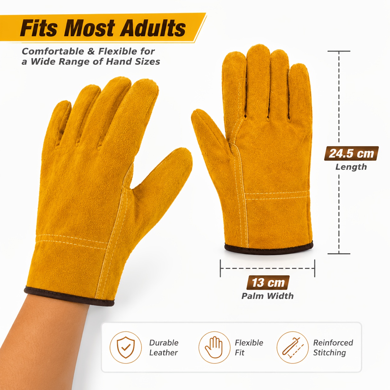 Sarung Tangan Kerja Kulit Domb - Leather Driving Glove ulasan dan harga